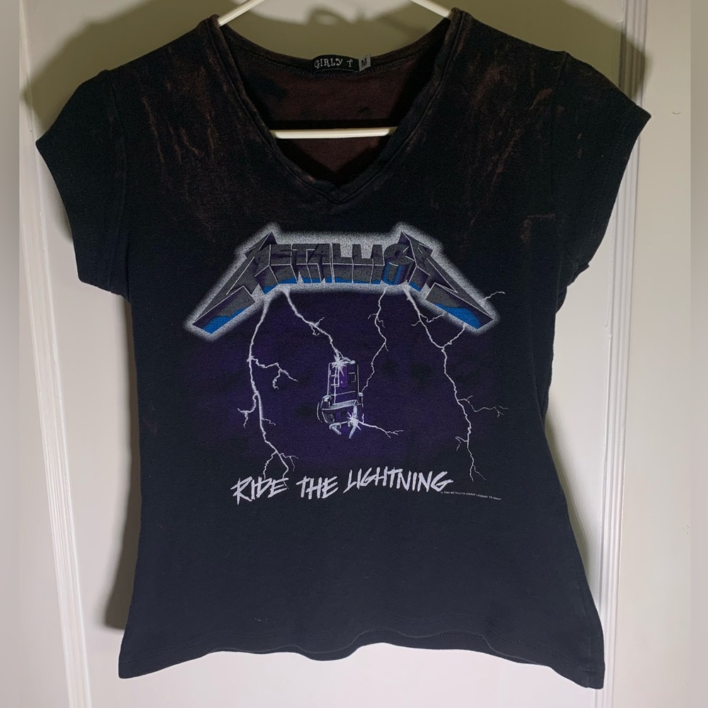 Metallica ride the lightning shirt